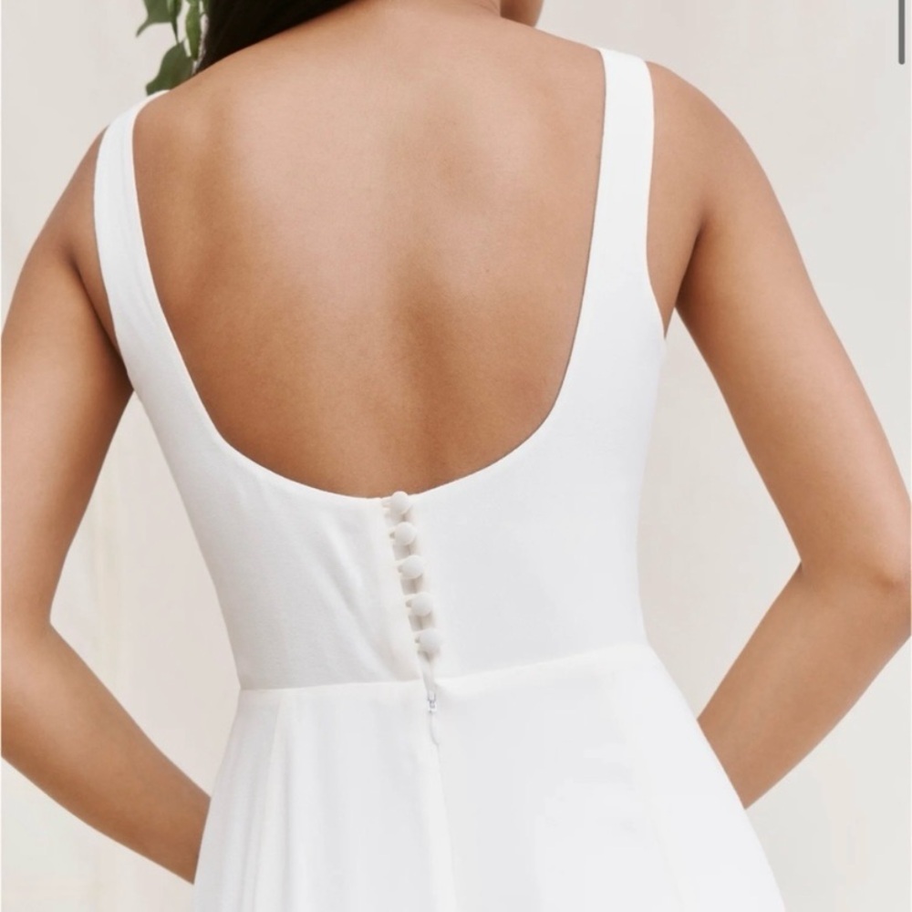 Reformation Lecce Dress in Ivory - size 2 - Picture 3 of 11